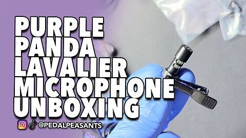 Purple Panda Lavalier Microphone Unboxing