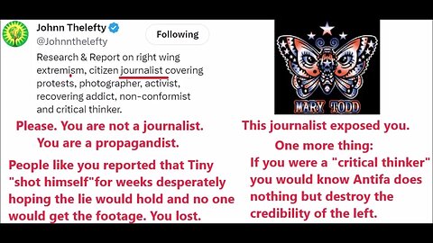 Antifa "Citizen Journalist" John TheLefty... With @MaryToddUSA