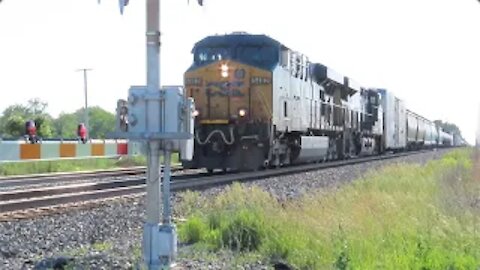 CSX Q368 Manifest Mixed Freight Train from Bascom, Ohio June 13, 2021