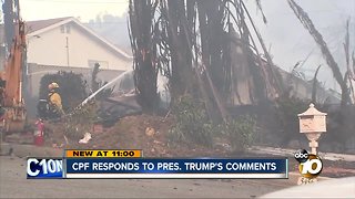Trump threatens to pull funds over CA wildfires