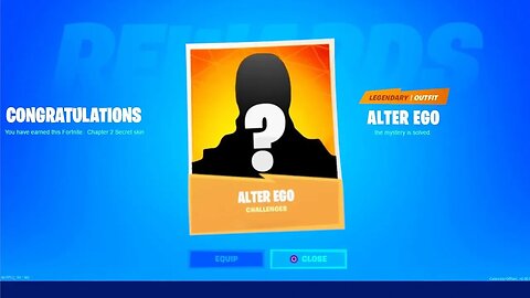 SECRET "ALTER EGO" SKIN REVEALED! NEW FORTNITE CHAPTER 2 MYSTERY ITEM - ALTER EGO CHALLENGES REWARD!