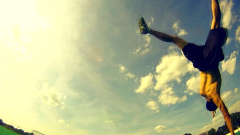 Skilled breakdancer shows off unique view using GoPro