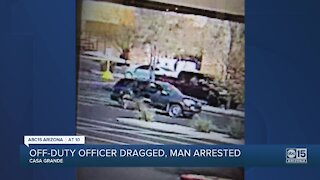 Man arrested after dragging off-duty Casa Grande police officer from car in parking lot