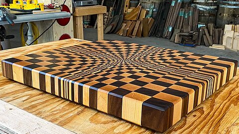 How It's Made - Optical Illusion End Grain Cutting Board