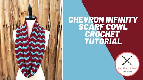 Chevron Infinity Scarf Cowl Free Crochet Pattern Workshop