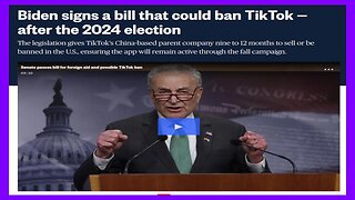 $95 Billion Foreign AID Bill Also Bans TIKTOK - 4/25/2024