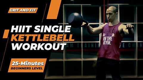 25 Minute Whole Body Kettlebell HIIT Workout (Beginners)