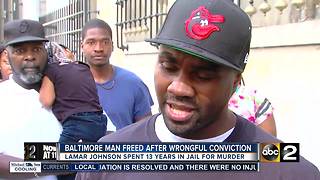 Man free after 13 years in prison for a murder he didn't commit