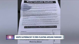 Parkside neighbors come home to racist flyers
