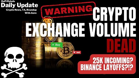 Crypto Bitcoin Price Update: Exchange Volumes Drop, Binance Layoffs, China v. US in Crypto Arms Race