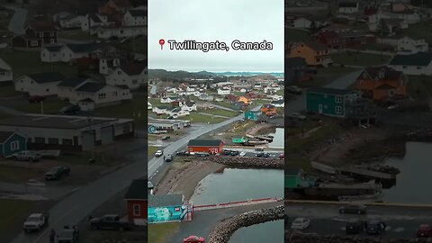 Would you live in this town? #shorts #marriedcouplevlog #dronevideo #explorecanada