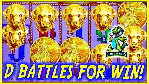 D BATTLES FOR A BACK TO BACK BONUS WIN! Buffalo Gold Slot QUEST FOR 15 GOLD HEADS!