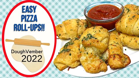 EASY PIZZA ROLL UPS!! DOUGHVEMBER COLLAB & GIVEAWAY!