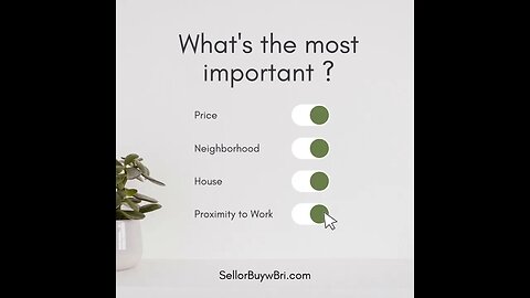 What's the most important Characteristic for your new home?