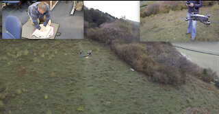 Drone Flying In The Hills Of Burham