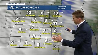 Partly cloudy, but staying dry Monday