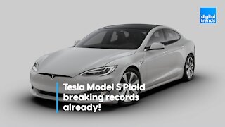 Tesla Model S Plaid breaking records already!