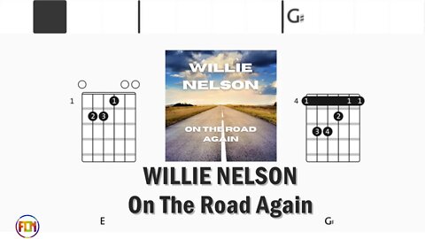 WILLIE NELSON On The Road Again - Guitar Chords & Lyrics HD