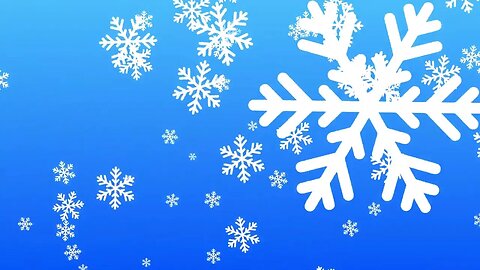 Mesmerizing Blue Snowflake Christmas Backdrop - Transform Your Video Into A Winter Wonderland!