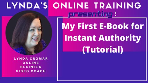 My First E-Book for Instant Authority