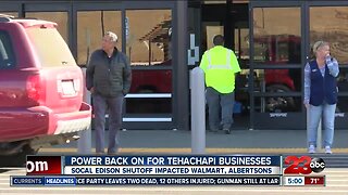 Sudden and unexpected power outage impacts Tehachapi