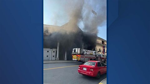 Buffalo Fire Department responds to fire at Sahlen Field