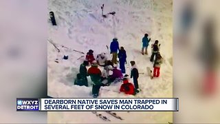 Dearborn native saves man trapped in several feet of snow in Colorado