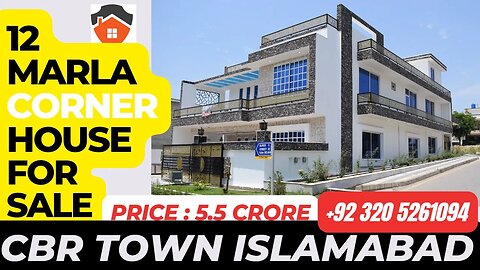 12 Marla House Corner Designer House in CBR Town Islamabad Exquisite Home Demand 5.5 Crores