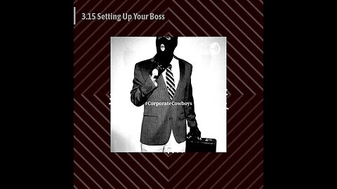 Corporate Cowboys Podcast - 3.15 Setting Up Your Boss
