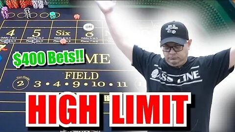 🔥HIGH LIMIT WINS🔥 30 Roll Craps Challenge - WIN BIG or BUST #302