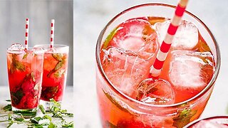 Strawberry Pomegranate Mojito