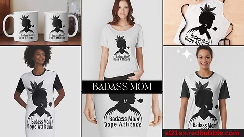 BADASS MOM DOPE ATTITUDE WEED | CANNABIS | MARIJUANA | WEED LOVERS T-SHIRTS & MERCH DESIG