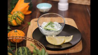 Cucumber dill creamy yogurt salad