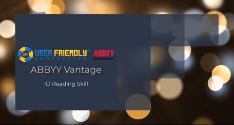 ABBYY Vantage Video – ID Reading Skill