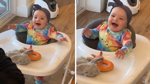Big Brothers Adorably Play Peekaboo With Baby Sister