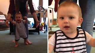 Baby Incredibly Walks On His Own At Only 6 Months Old