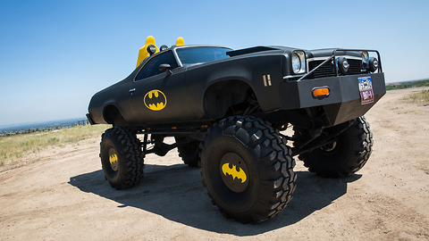 Holy Cow! The Batmobile On 44-Inch Wheels | RIDICULOUS RIDES