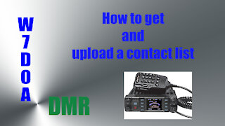 Part 5: Import contact list to DMR codeplug