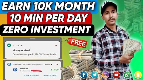 Make Money Online 👍 Work From Home & Earn ₹10000/Month | No Skill Required For Earn 10k Month 2023