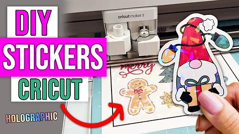 HOW TO MAKE STICKERS WITH CRICUT | ALL YOU NEED TO KNOW ABOUT HOLOGRAPHIC PRINT THEN CUT STICKERS