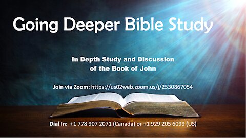 Bible Discussion Group - October 6th, 2020