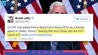 New Report Claims Pence Was Never Informed About Flynn Probe