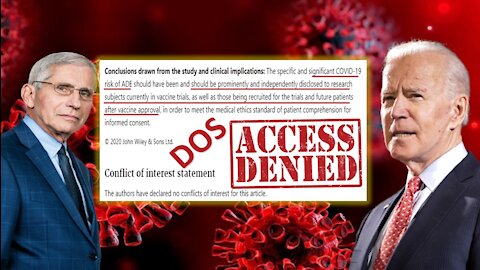 Access Denied: Fauci and the NIH Knew Covid-19 “Vaccines” Could Lead to ADE