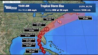 Tropical Storm Elsa expected to weaken as it crosses Cuba