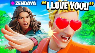 I Pretended To Be ZENDAYA In Fortnite (Spiderman)