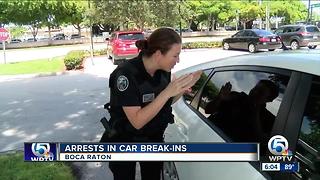 Boca Raton police make arrests after car break-ins