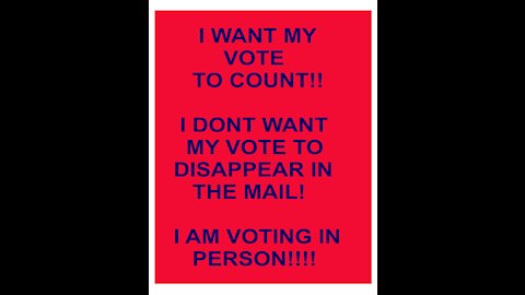 I want my vote to count!!. Voter Fraud?