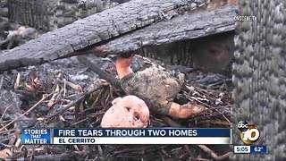 Fire rips through two homes in El Cerrito