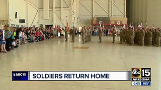 Families welcome Arizona National Guard soldiers home