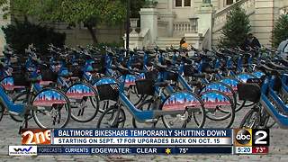 Baltimore Bike Share temporarily shutting down